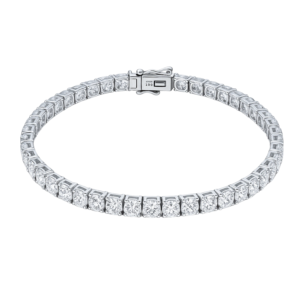 Twelfth Tennis – Round Cut Diamond Bracelet