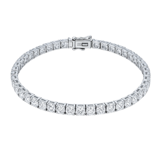 Twelfth Tennis – Round Cut Diamond Bracelet