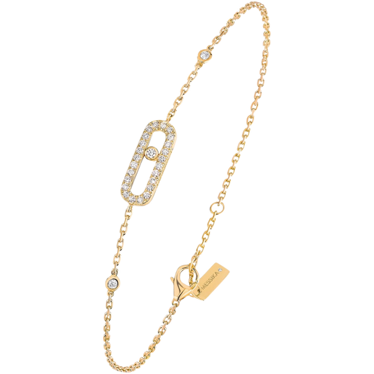 Baby Move Éclat Pavé Bracelet- 18K Gold