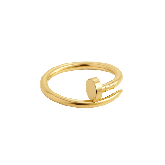 Sculpted 18K Gold Nail Ring